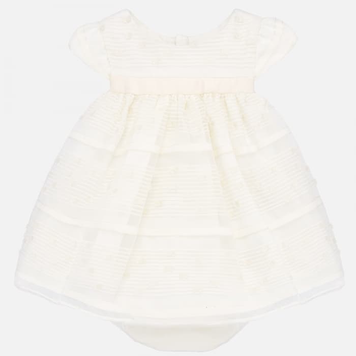 Rochie plumeti si chilotei bebe fetita nou-nascuta 1868