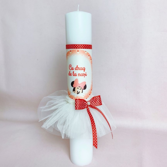 Lumanare botez - Minnie