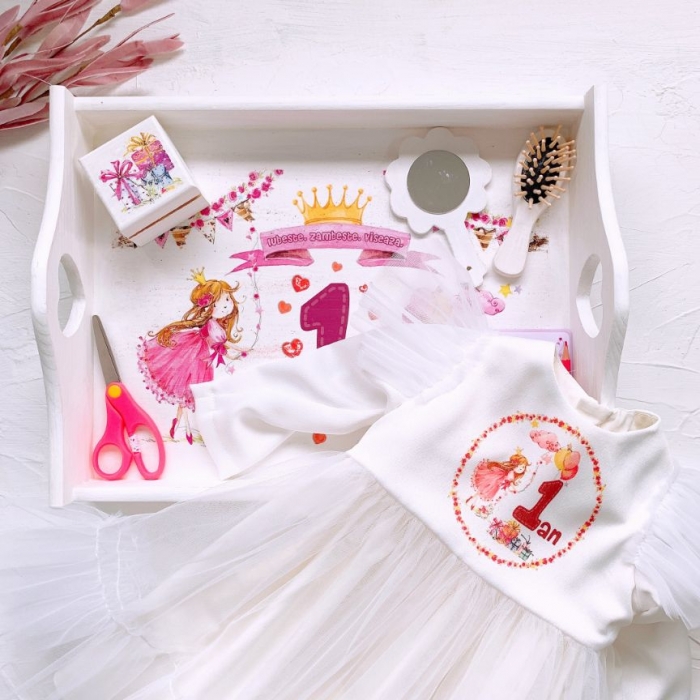 Set aniversare 1 an - Ivory