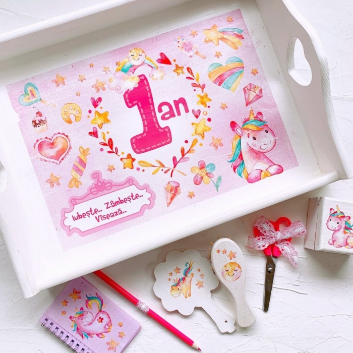 Tavita pentru turta - Unicorn