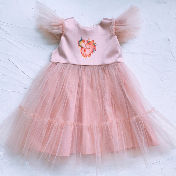 Rochita aniversare 1 an - Unicorn Blush