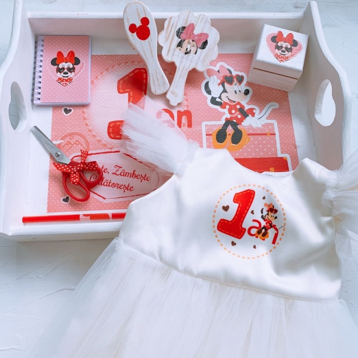 Set aniversare 1 an - Minnie Red