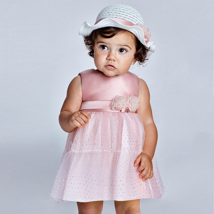 Rochie combinata tul bebe fetita 1963