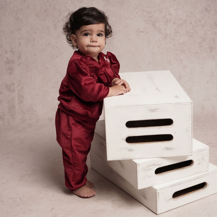 Trening fete - catifea grena