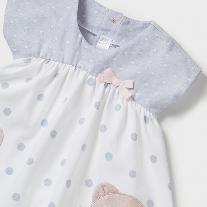 Rochie ECOFRIENDS combinata new born fata - 1853