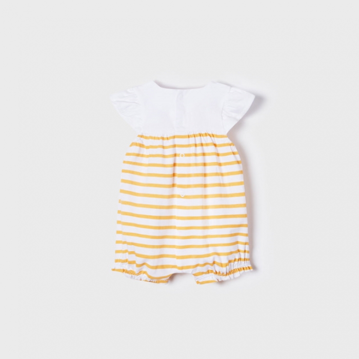 Set 2 salopete scurte ECOFRIENDS nou nascut fata - 1618