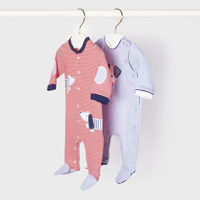 Set 2 pijamale ECOFRIENDS nou-nascut baiat - 1634