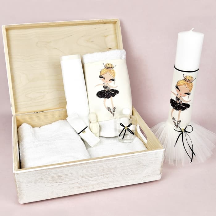 Lumanare botez pastel Pretty Ballerina Black