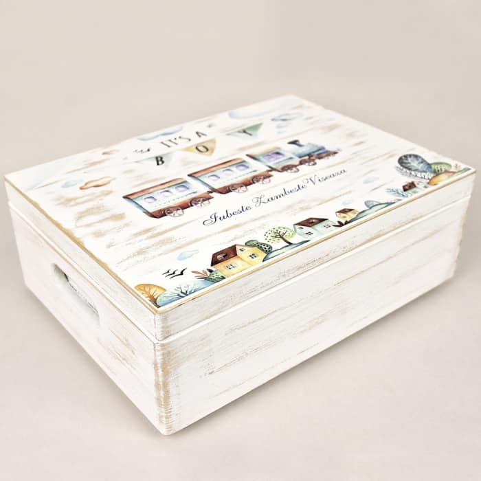 Trusou botez pastel Train It’s a Boy