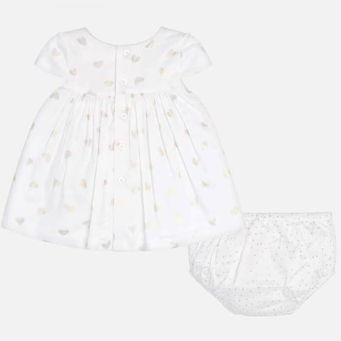 Rochie imprimeu cu chilotei bebe nou-nascut 1804