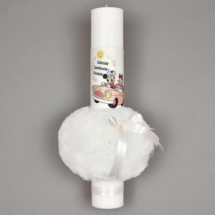 Lumanare pastel - Minnie si Daisy