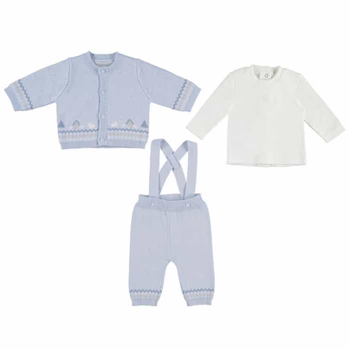 SET TRICOT 3 PIESE (CARDIGAN, TRICOU SI PANTALONI) 2511