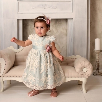 Rochie botez fetita Otilia Mint