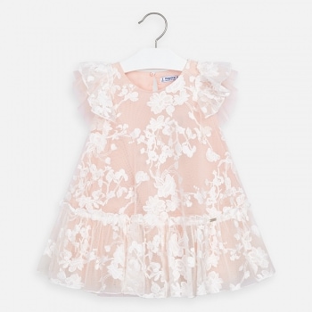 Rochie tul broderie fetita 3921