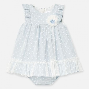 Rochie tul plumeti old blue bebe fetita nou-nascuta 1872