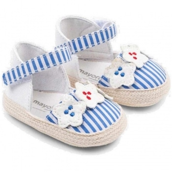 SANDALE TIP ESPADRILE IN DUNGI CU APLICATII FLORICELE 9138