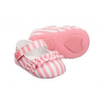 PANTOFI MATERIAL TEXTIL CU BARETA SI VOLANAS DECORATIV 9081