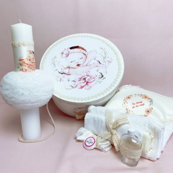 Set botez - Cotton Blush