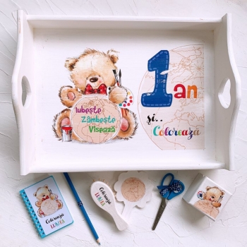 Tavita pentru mot - Ursulet si glob