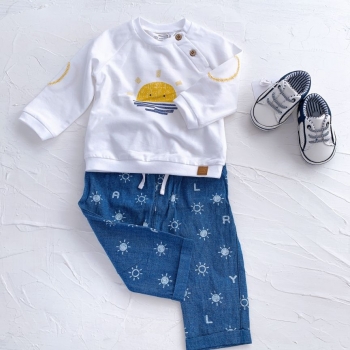 Set cu pantaloni lungi nou-nascut baiat - 1568