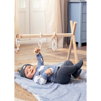 Set pantaloni cu botosei nou-nascut baiat 2513