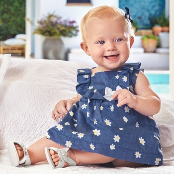 Rochie imprimeu ECOFRIENDS new born fata - 1849