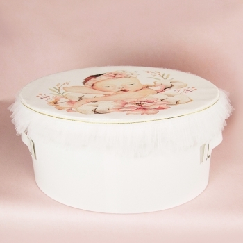 Cufar pentru trusou botez - Cotton