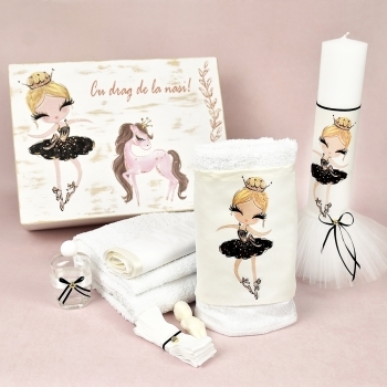 Trusou botez pastel Pretty Ballerina Black