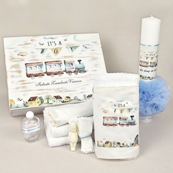 Trusou botez pastel Train It’s a Boy