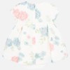 Rochie imprimeu flori si chilotei bebe fetita nou-nascuta - Old Blue - 1875