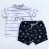 Set pantaloni scurti imprimeu nou-nascut baiat 1220