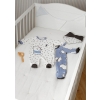 Set 2 pijamale cu bavetica nou-nascut baiat 2686