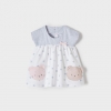 Rochie ECOFRIENDS combinata new born fata - 1853