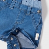 Set salopeta denim nou-nascut baiat - 1680
